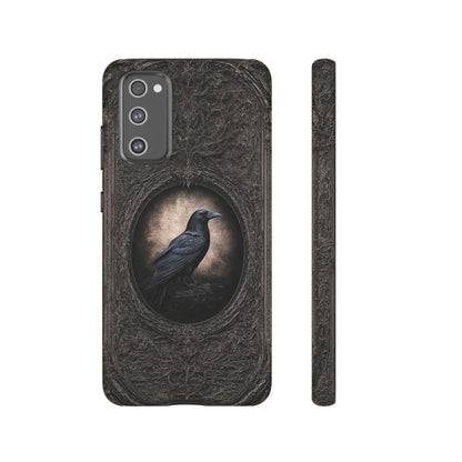Gothic Raven Phone Case - Mysterious Dark Bird Design