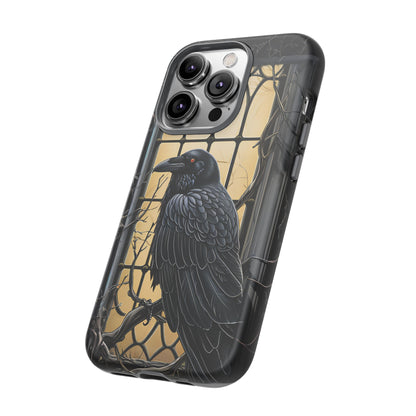 The Raven Phone Case – Edgar Allan Poe Inspired Gothic Design for iPhone, Samsung Galaxy, and Google Pixel Devices