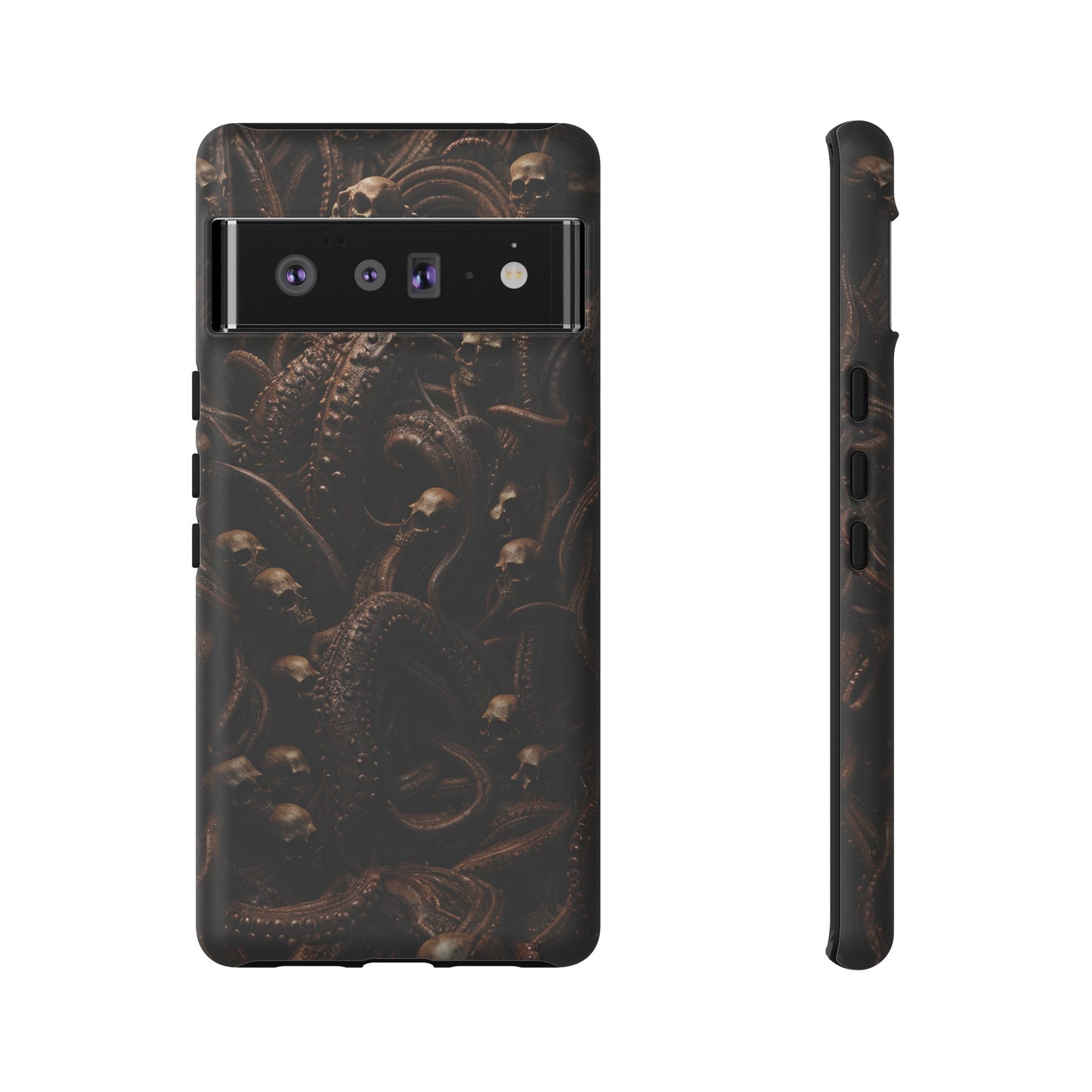 Skulls and Tentacles Phone Case – Lovecraftian Horror Design for iPhone, Samsung Galaxy, and Google Pixel Devices