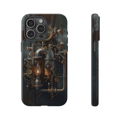 Steampunk Machine #2 Phone Case - Intricate Industrial Design for iPhone, Samsung Galaxy, Google Pixel Devices, Victorian Design Gears