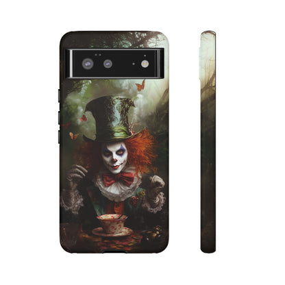 Mad Hatter Gothic Fantasy Phone Case - Dark Wonderland Design for iPhone, Samsung Galaxy, and Google Pixel Devices