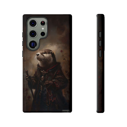 Noble Otter King Phone Case - Vintage Gothic Animal Art Design for iPhone, Samsung Galaxy, and Google Pixel Devices