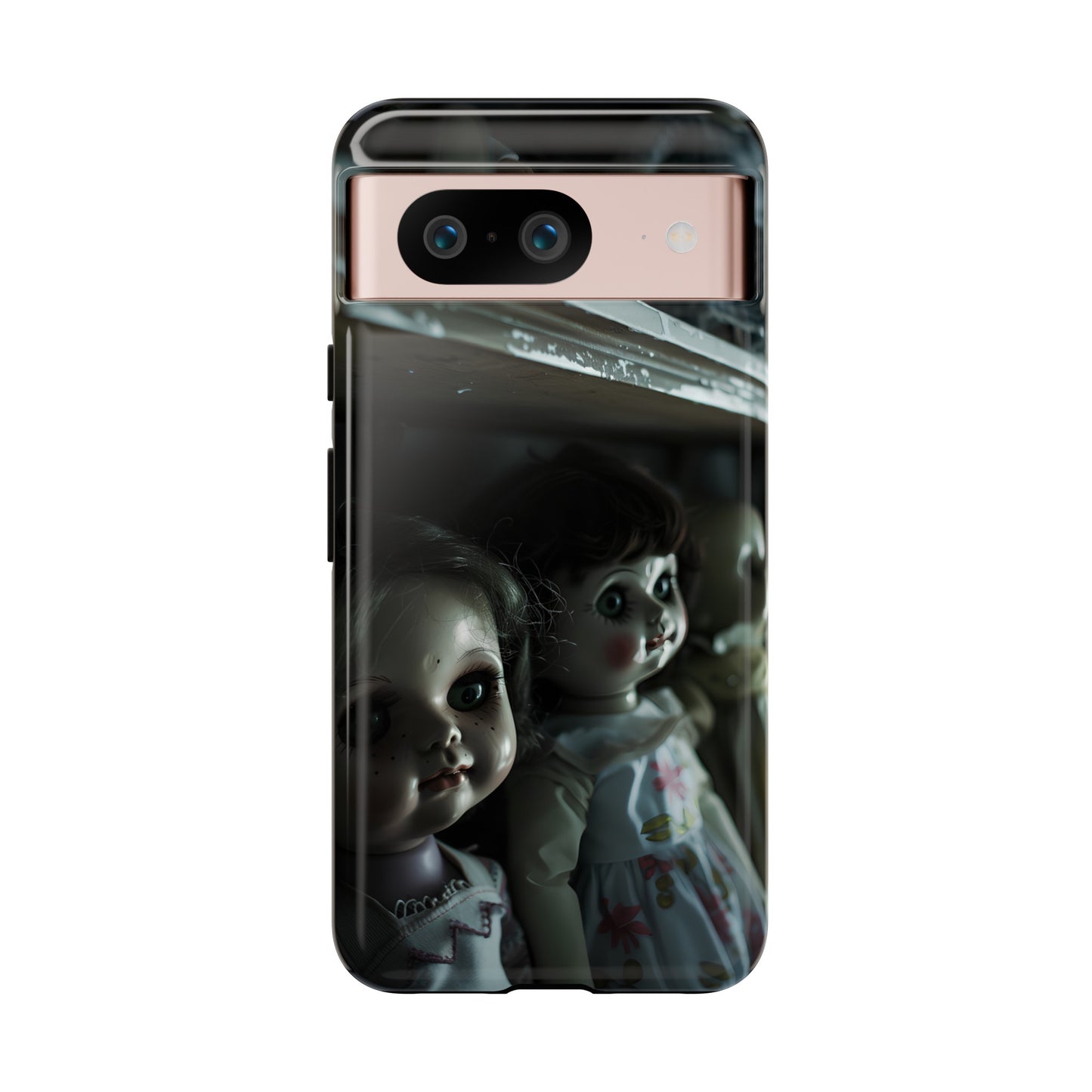 Creepy Dolls Phone Case – Eerie Vintage Doll Design for iPhone, Samsung Galaxy, and Google Pixel Devices