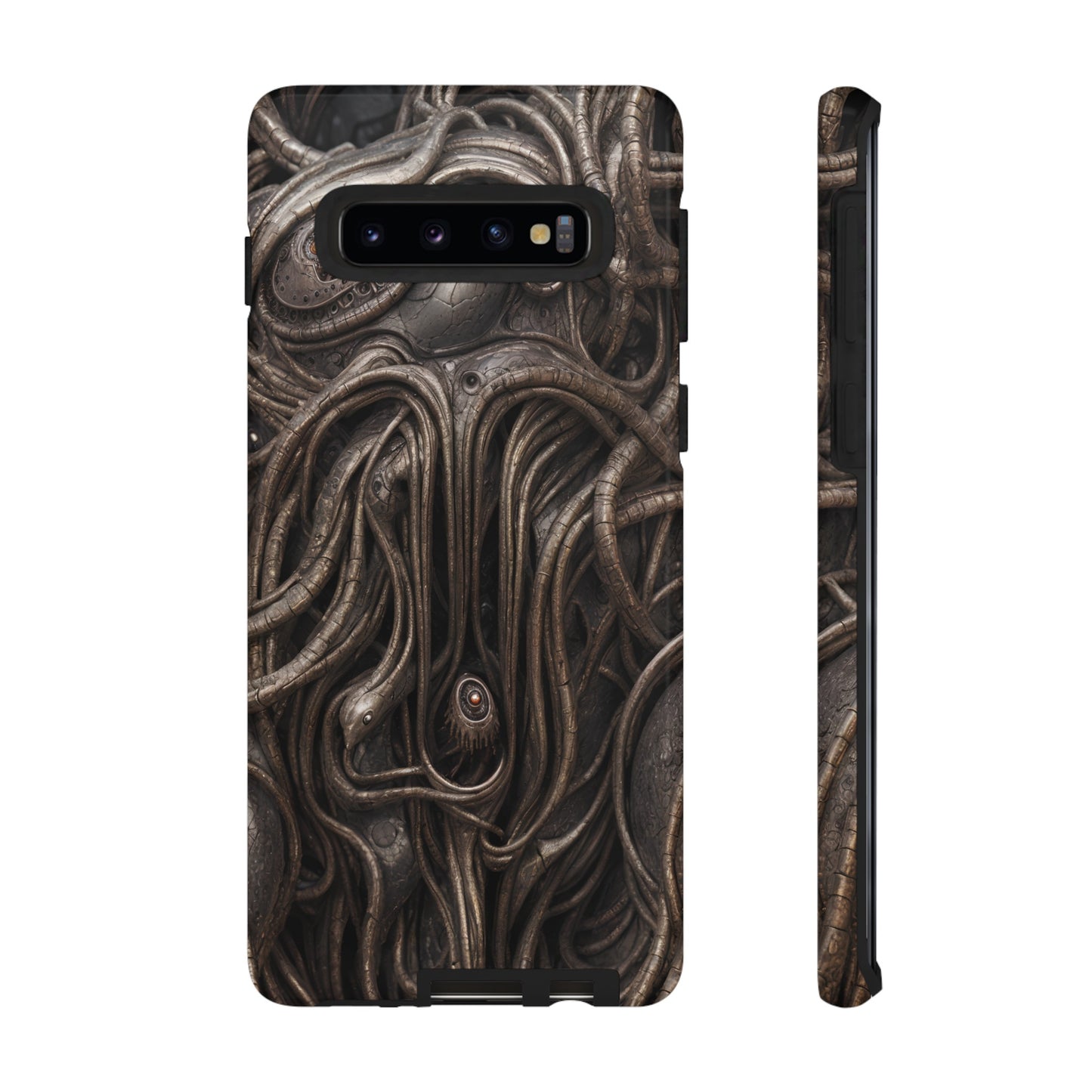 Biomechanical Horror 4 Phone Case – Futuristic Alien Design for iPhone, Samsung Galaxy, and Google Pixel Devices