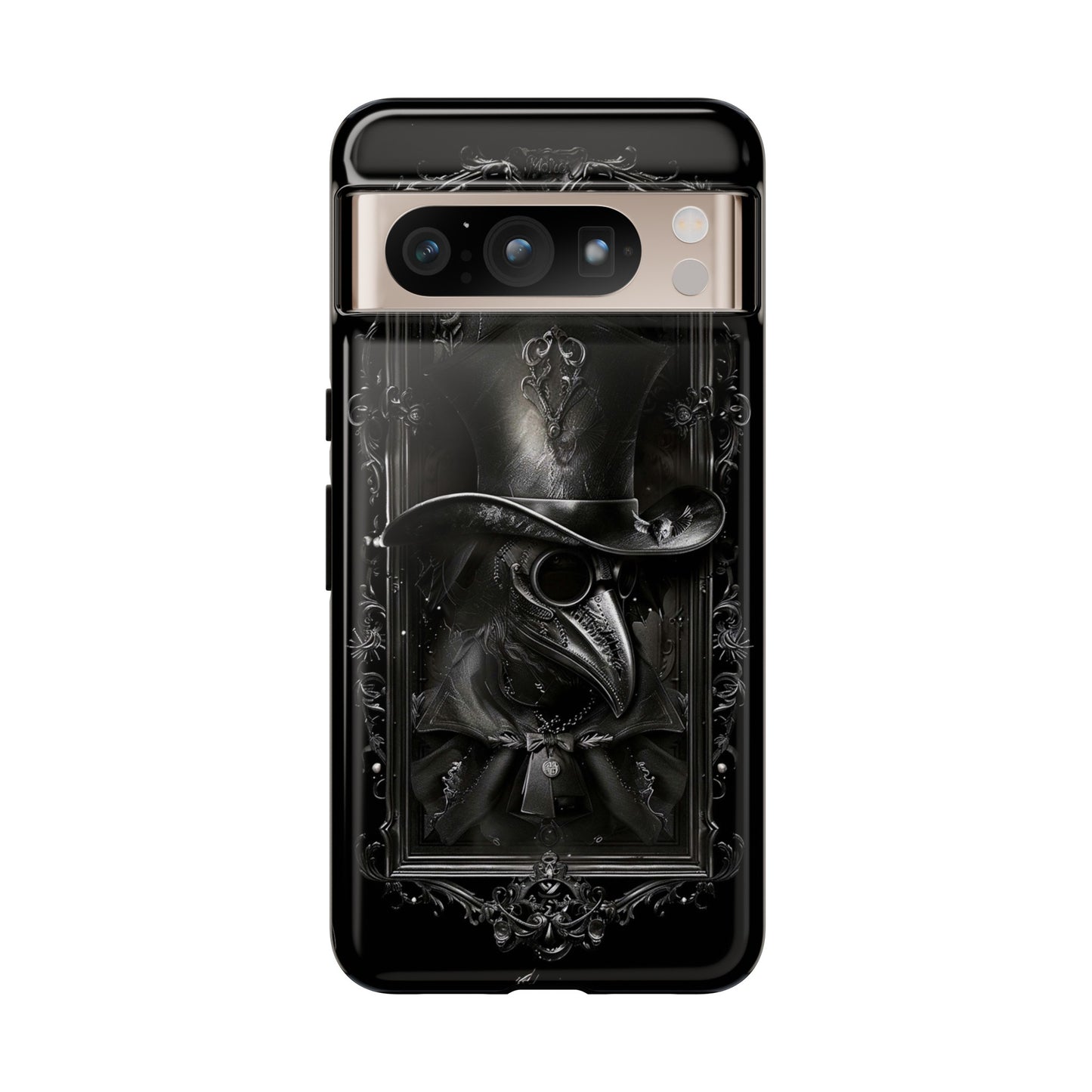 Gothic Plague Doctor Phone Case - Mysterious and Dark Design for iPhone, Samsung Galaxy, and Google Pixel Devices