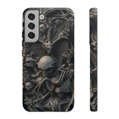 Those Who Dwell Below #1 Phone Case – Intricate Gothic Skeleton Design for iPhone, Samsung Galaxy, Google Pixel Devices