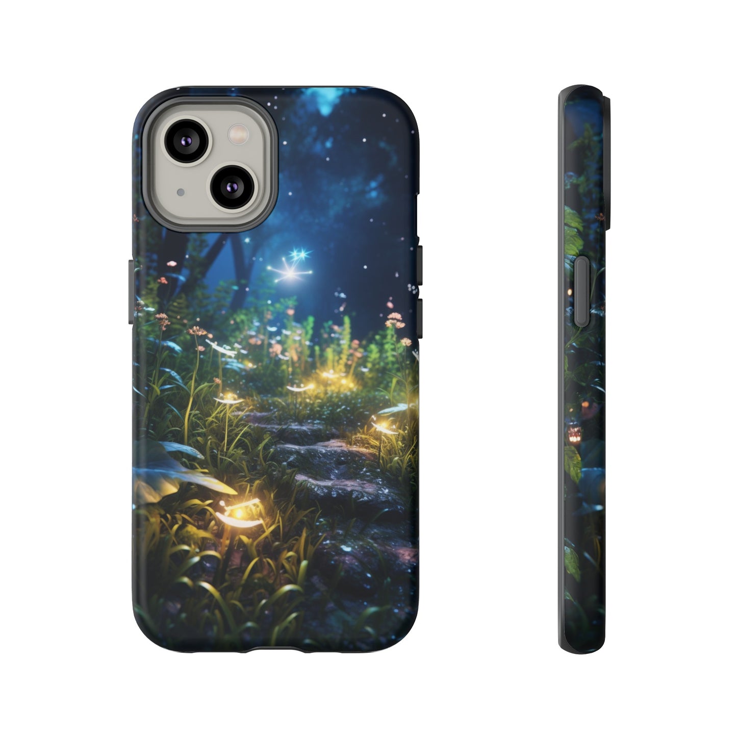 Fireflies in the Forest Tough Phone Case – Enchanting Summer Night Design for iPhone, Samsung Galaxy, and Google Pixel Devices