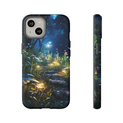 Fireflies in the Forest Tough Phone Case – Enchanting Summer Night Design for iPhone, Samsung Galaxy, and Google Pixel Devices