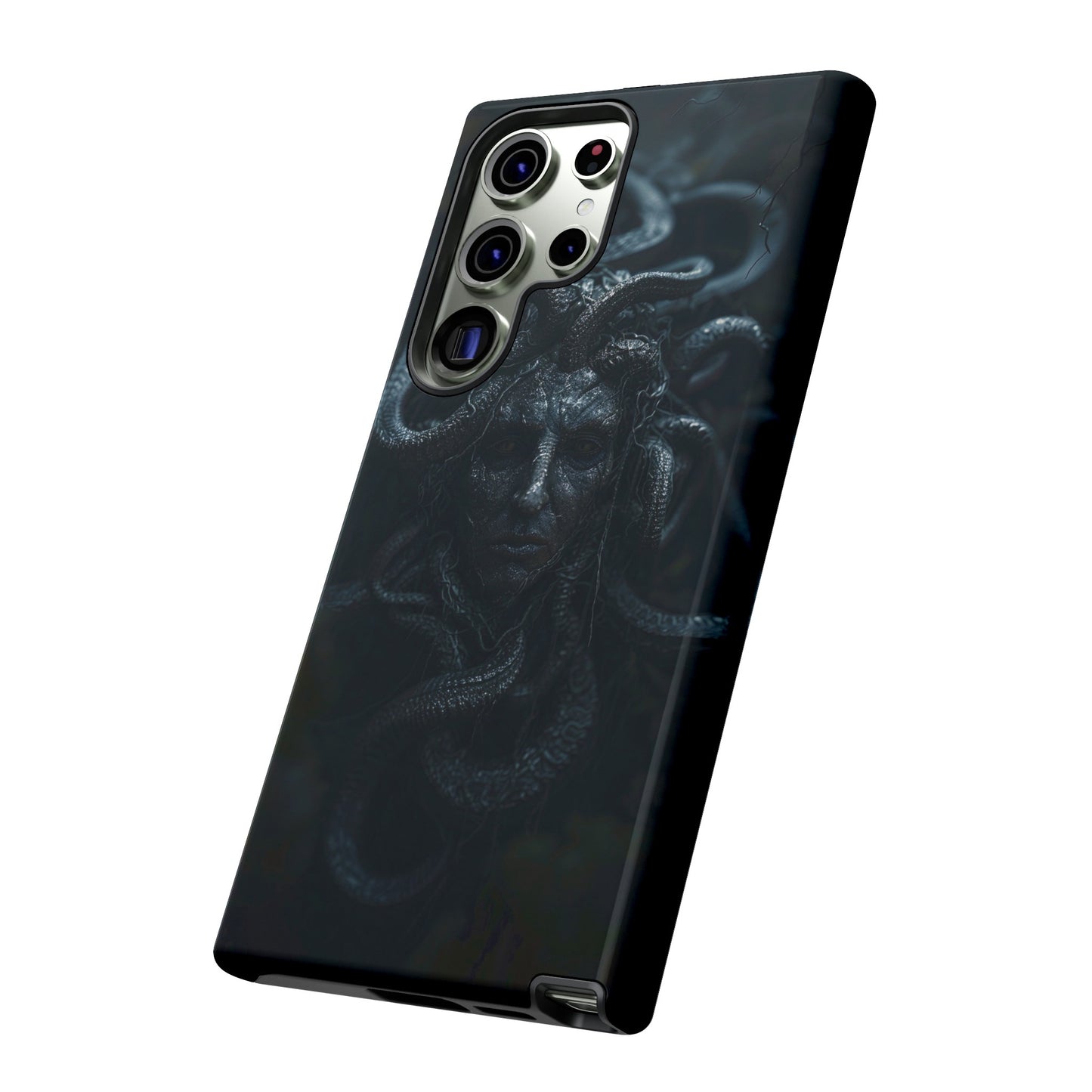 Medusa's Gaze Phone Case - Dark Mythological Design for iPhone and Samsung Galaxy Devices