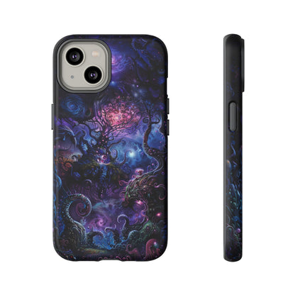 Trippy Psychedelic Alien Landscape Phone Case - Vibrant Abstract Design for iPhone, Samsung Galaxy and Google Pixel Devices