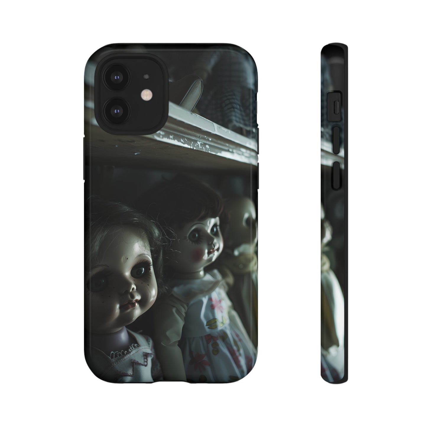 Creepy Dolls Phone Case – Eerie Vintage Doll Design for iPhone, Samsung Galaxy, and Google Pixel Devices