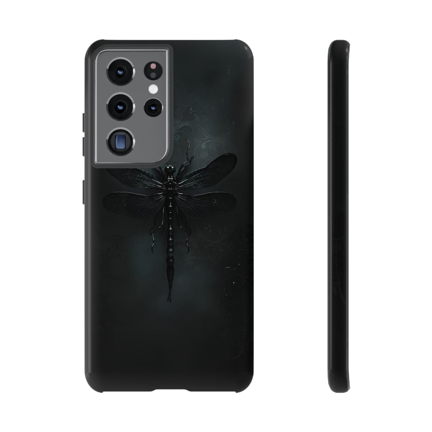 Gothic Dragonfly Phone Case – Dark Elegance Design for iPhone, Samsung Galaxy, and Google Pixel Devices