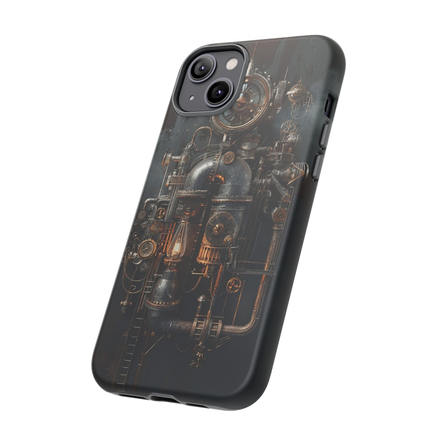 Steampunk Machine #2 Phone Case - Intricate Industrial Design for iPhone, Samsung Galaxy, Google Pixel Devices, Victorian Design Gears