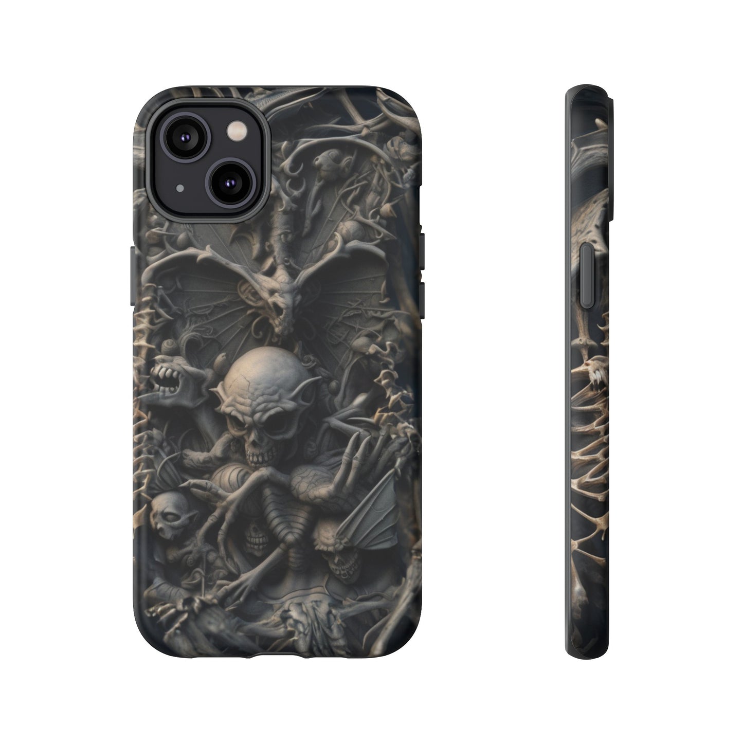 Those Who Dwell Below #1 Phone Case – Intricate Gothic Skeleton Design for iPhone, Samsung Galaxy, Google Pixel Devices