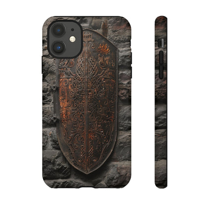 Medieval Shield Phone Case - Ornate Ancient Armor Design for iPhone and Samsung Galaxy Devices