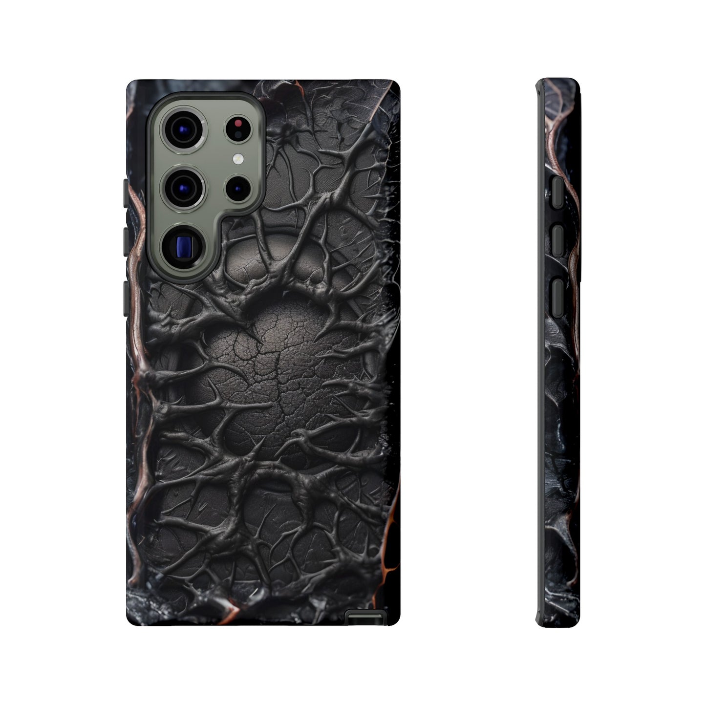 Black Veins Tough Phone Case – Lovecraftian Horror Design for iPhone, Samsung Galaxy, and Google Pixel Devices