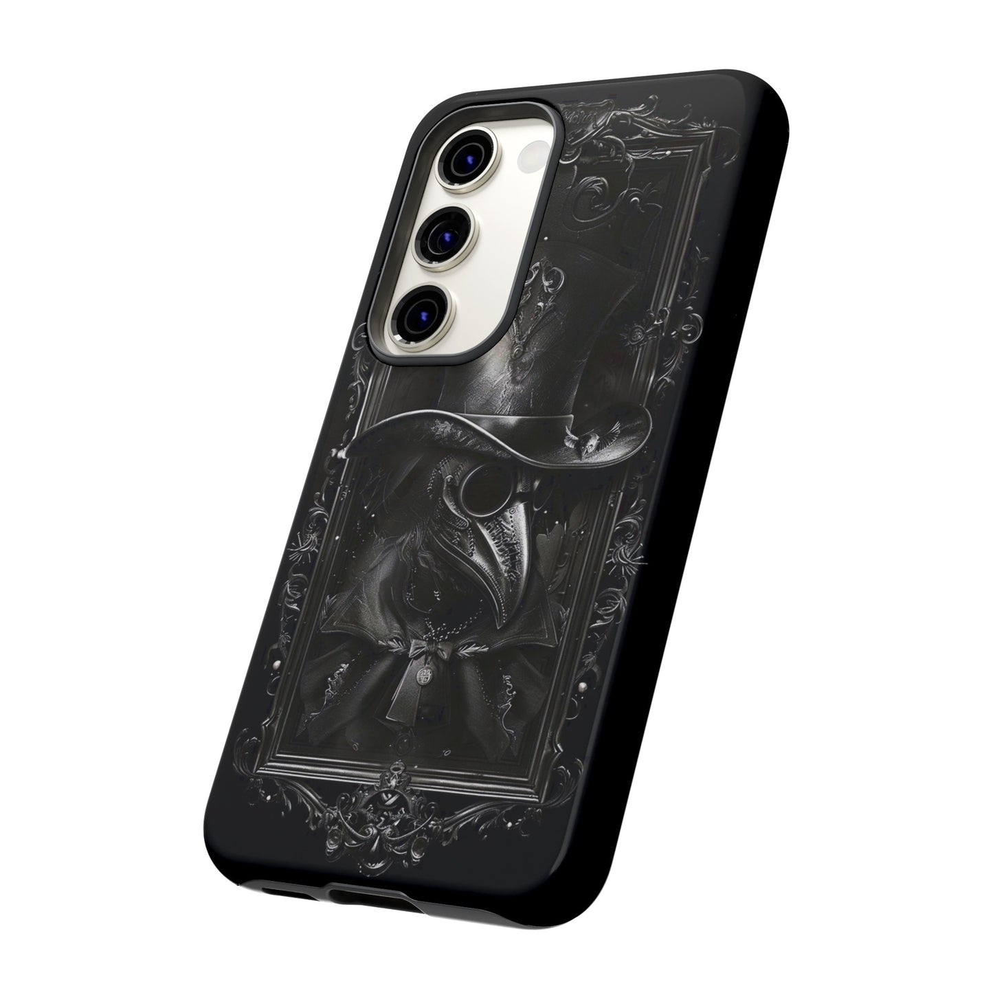 Gothic Plague Doctor Phone Case - Mysterious and Dark Design for iPhone, Samsung Galaxy, and Google Pixel Devices