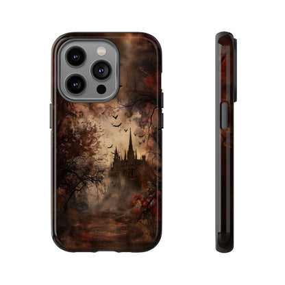 Gothic Castle Phone Case - Spooky Halloween Design for iPhone, Samsung Galaxy, Google Pixel Devices