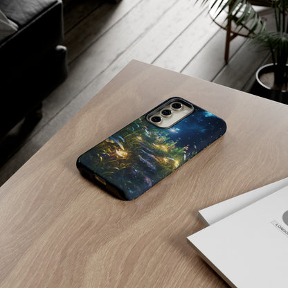 Fireflies in the Forest Tough Phone Case – Enchanting Summer Night Design for iPhone, Samsung Galaxy, and Google Pixel Devices