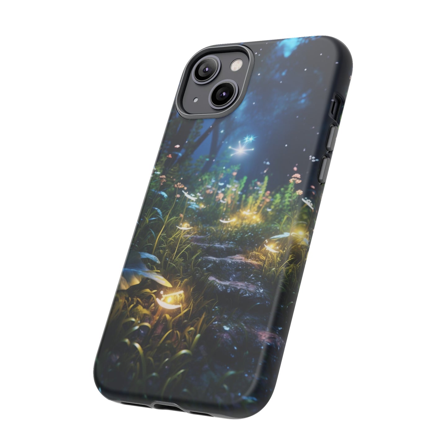 Fireflies in the Forest Tough Phone Case – Enchanting Summer Night Design for iPhone, Samsung Galaxy, and Google Pixel Devices