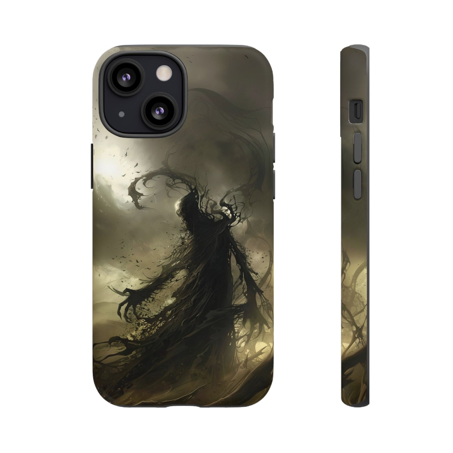 Dark Spirit Phone Case – Grim Reaper Haunting Design for iPhone, Samsung Galaxy, and Google Pixel Devices