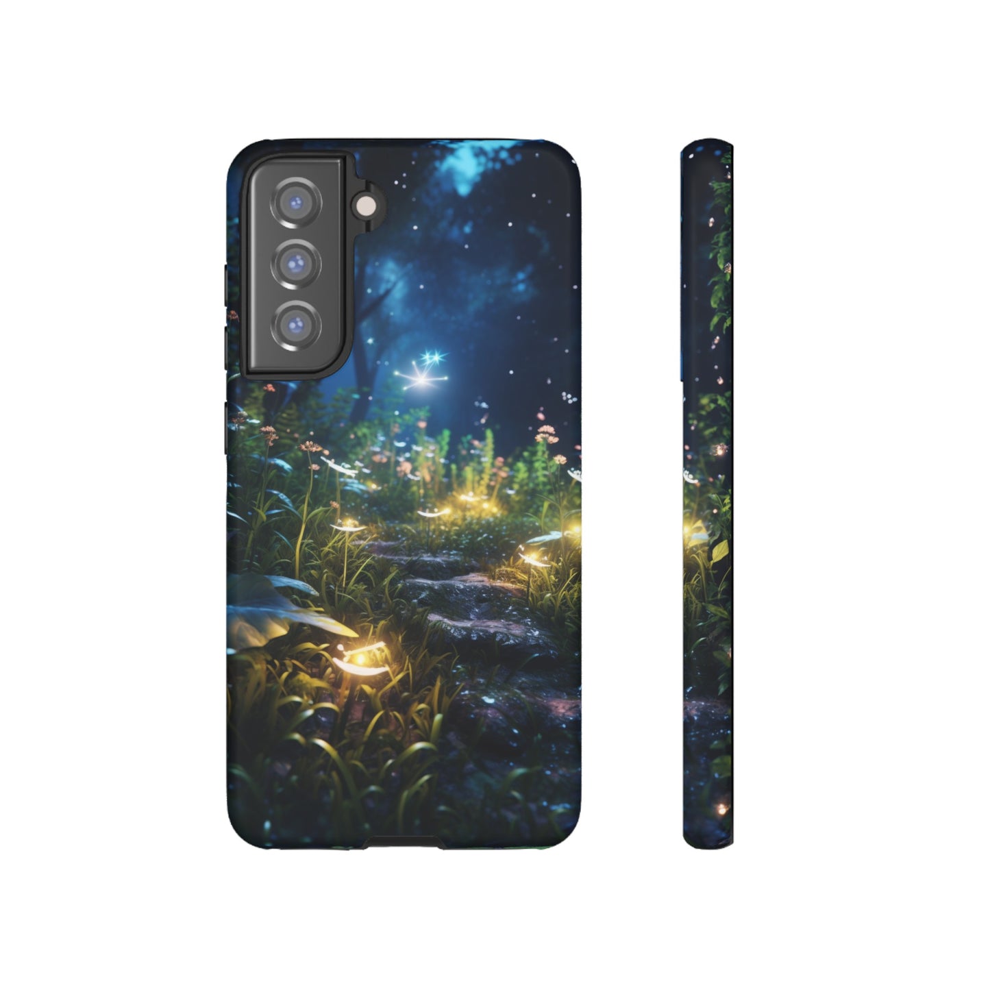 Fireflies in the Forest Tough Phone Case – Enchanting Summer Night Design for iPhone, Samsung Galaxy, and Google Pixel Devices