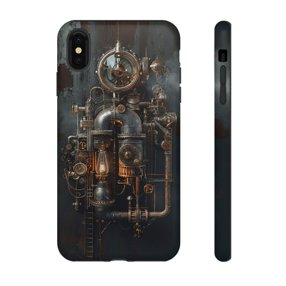 Steampunk Machine #2 Phone Case - Intricate Industrial Design for iPhone, Samsung Galaxy, Google Pixel Devices, Victorian Design Gears