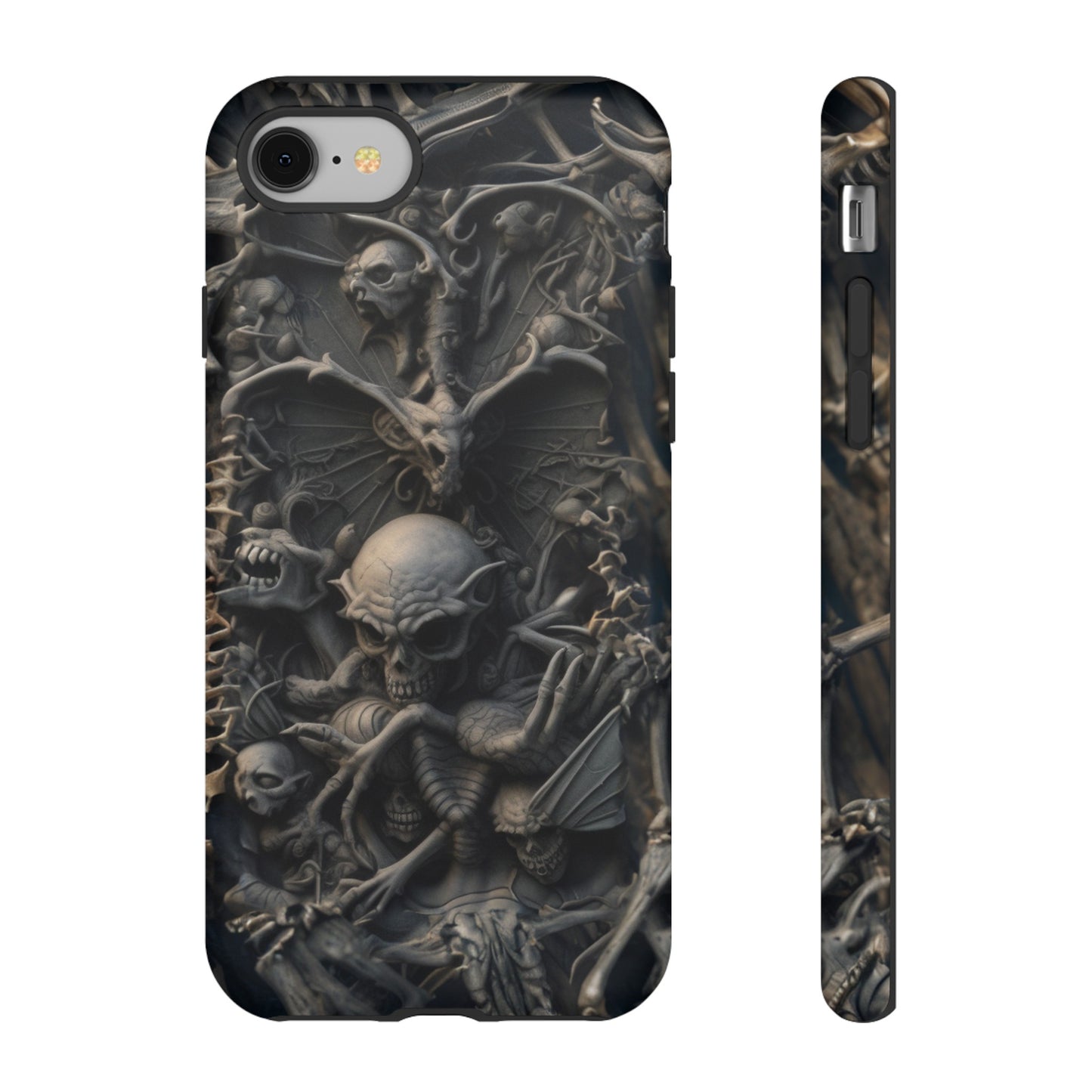 Those Who Dwell Below #1 Phone Case – Intricate Gothic Skeleton Design for iPhone, Samsung Galaxy, Google Pixel Devices