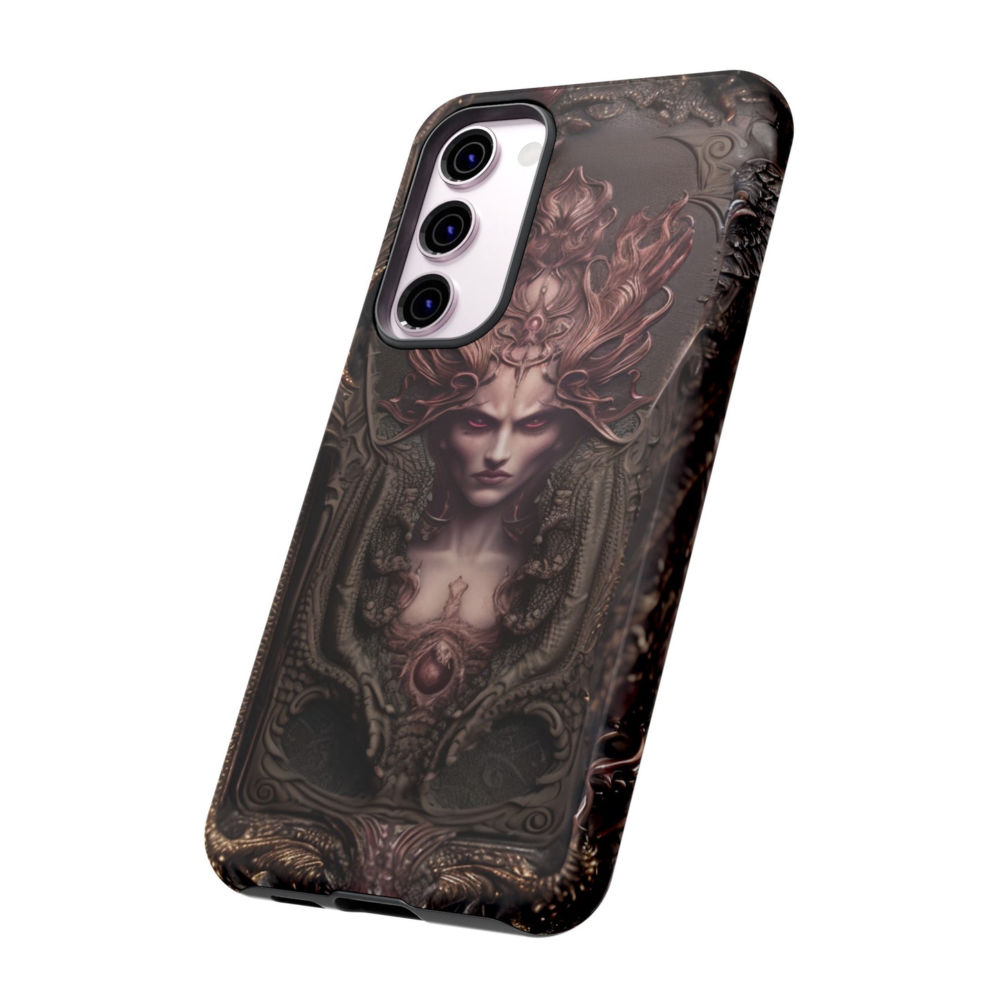 Dark Lilith Phone Case – Horned Hell Horror Design for iPhone, Samsung Galaxy, and Google Pixel Devices