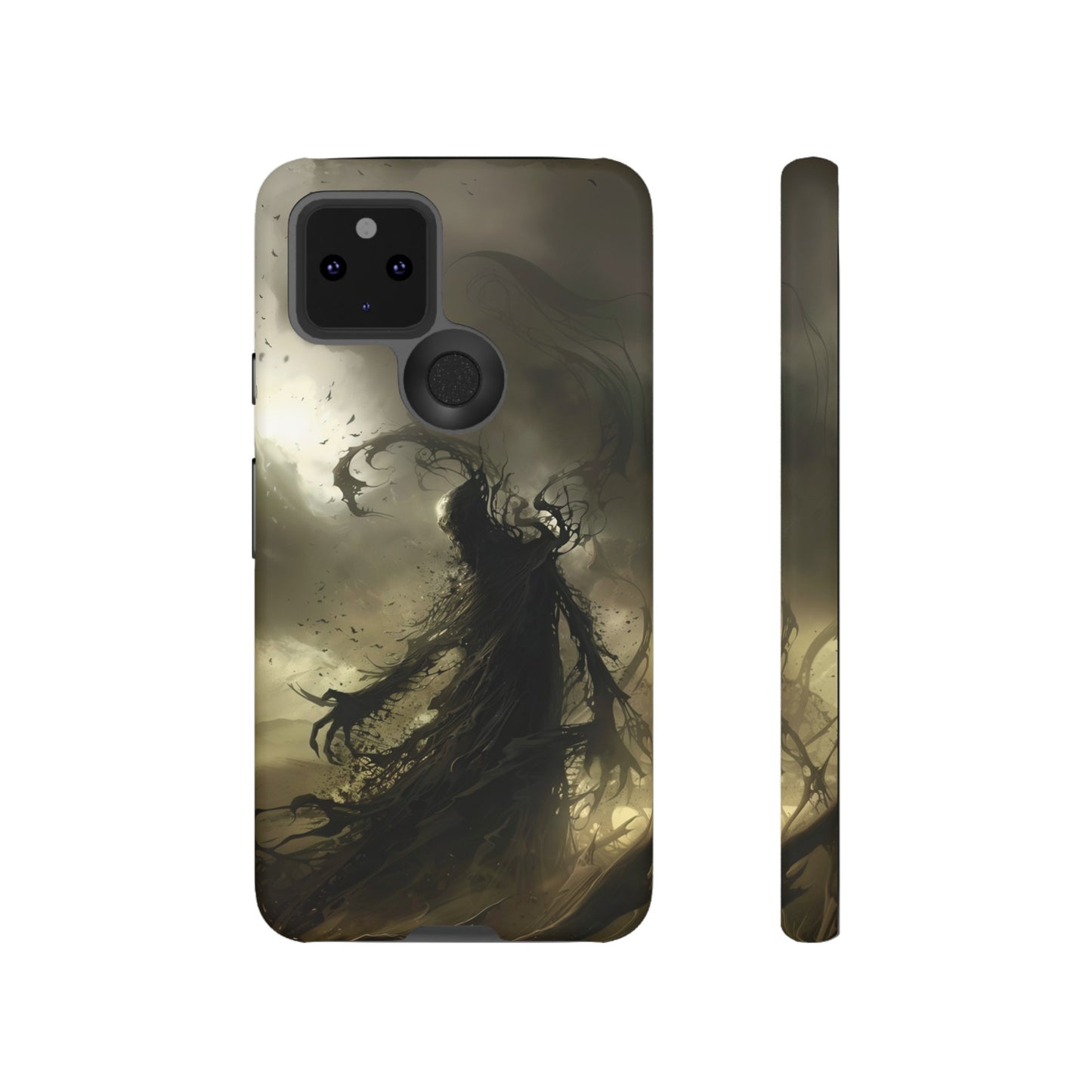 Dark Spirit Phone Case – Grim Reaper Haunting Design for iPhone, Samsung Galaxy, and Google Pixel Devices