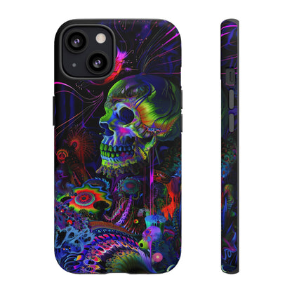 Psychedelic Skull Phone Case – Vibrant Pastel Design for iPhone, Samsung Galaxy, and Google Pixel Devices