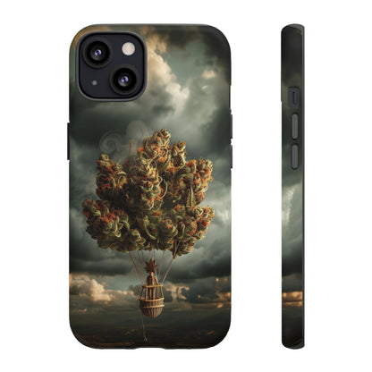 Cannabis Balloon Adventure Phone Case - For iPhone, Samsung Galaxy, and Google Pixel Devices