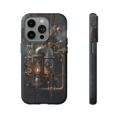 Steampunk Machine #2 Phone Case - Intricate Industrial Design for iPhone, Samsung Galaxy, Google Pixel Devices, Victorian Design Gears