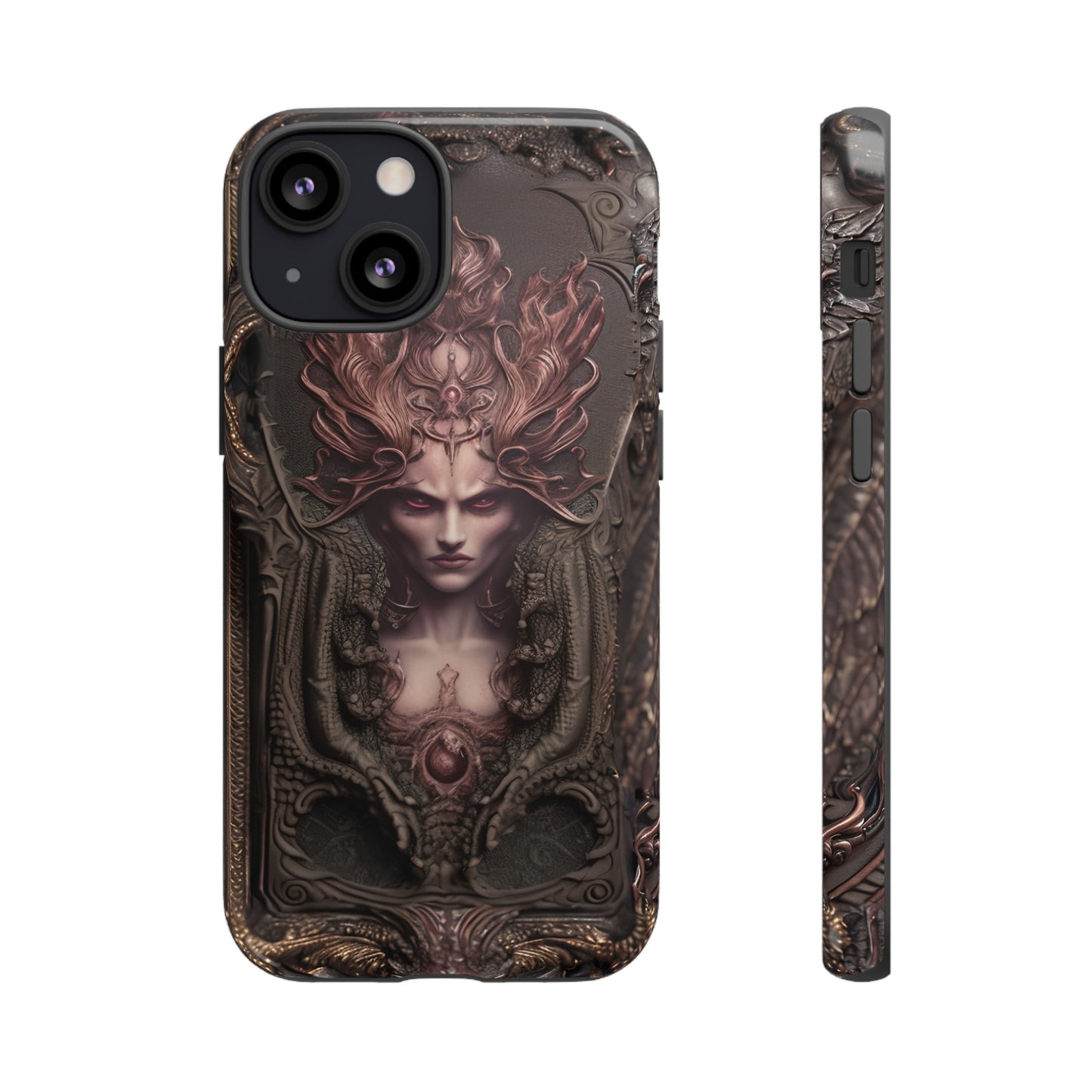 Dark Lilith Phone Case – Horned Hell Horror Design for iPhone, Samsung Galaxy, and Google Pixel Devices