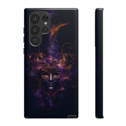 Elegant Masquerade Mask Phone Case for iPhone, Samsung Galaxy, and Google Pixel Devices - Mystical Design