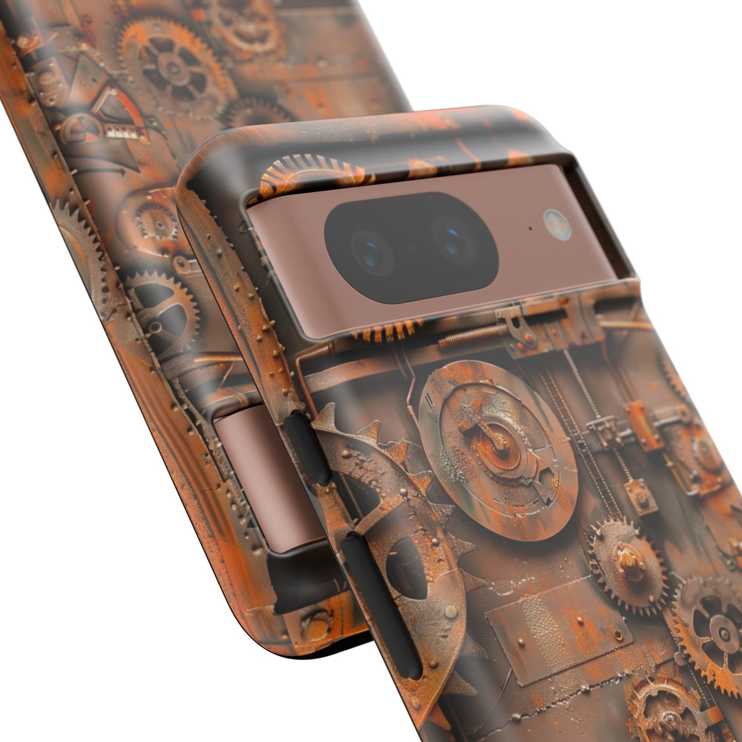 Rusted Steampunk Gearworks Phone Case for iPhone, Samsung Galaxy, and Google Pixel Devices