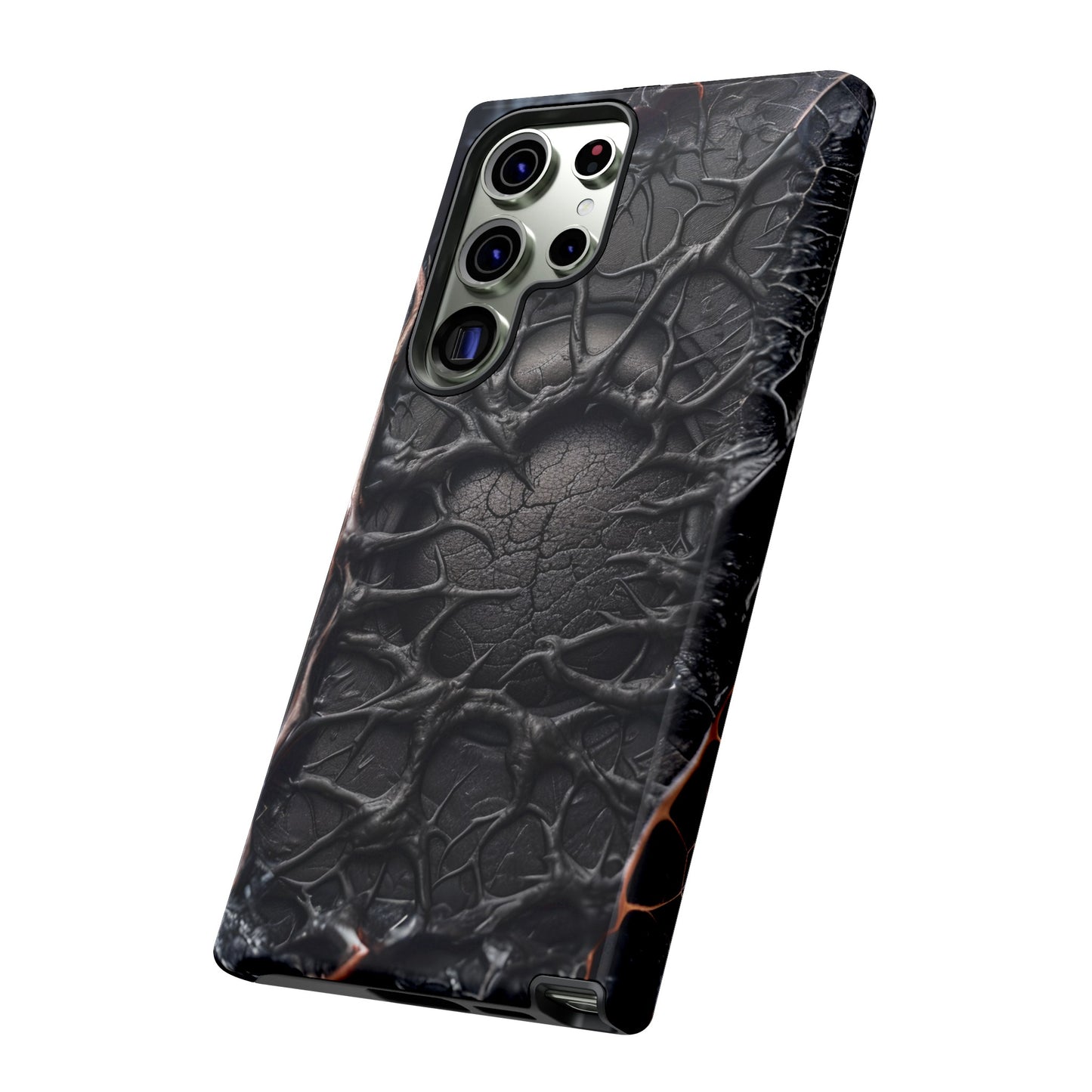 Black Veins Tough Phone Case – Lovecraftian Horror Design for iPhone, Samsung Galaxy, and Google Pixel Devices