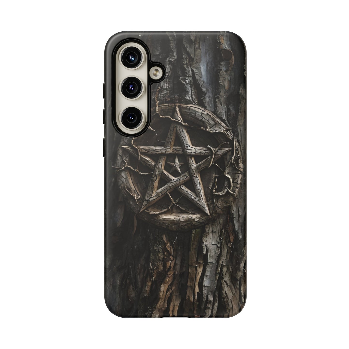 Pentacle Tree Phone Case – Wiccan Nature Magic Design for iPhone, Samsung Galaxy, and Google Pixel Devices