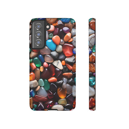 Colorful Stones Phone Case – Vibrant Polished Gemstone Design for iPhone, Samsung Galaxy, and Google Pixel Devices