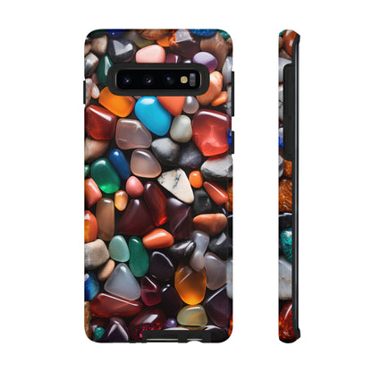 Colorful Stones Phone Case – Vibrant Polished Gemstone Design for iPhone, Samsung Galaxy, and Google Pixel Devices