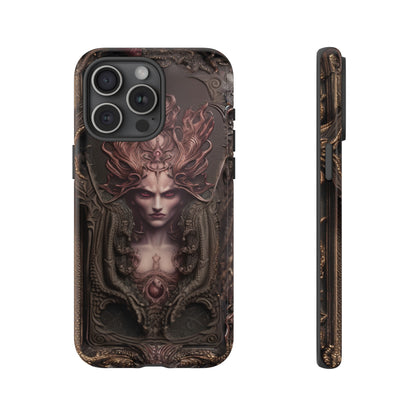 Dark Lilith Phone Case – Horned Hell Horror Design for iPhone, Samsung Galaxy, and Google Pixel Devices