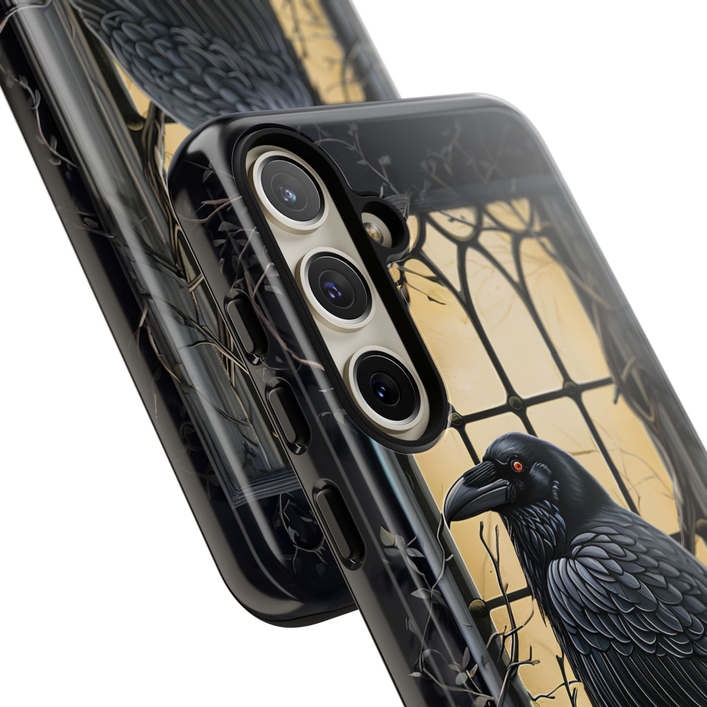 The Raven Phone Case – Edgar Allan Poe Inspired Gothic Design for iPhone, Samsung Galaxy, and Google Pixel Devices