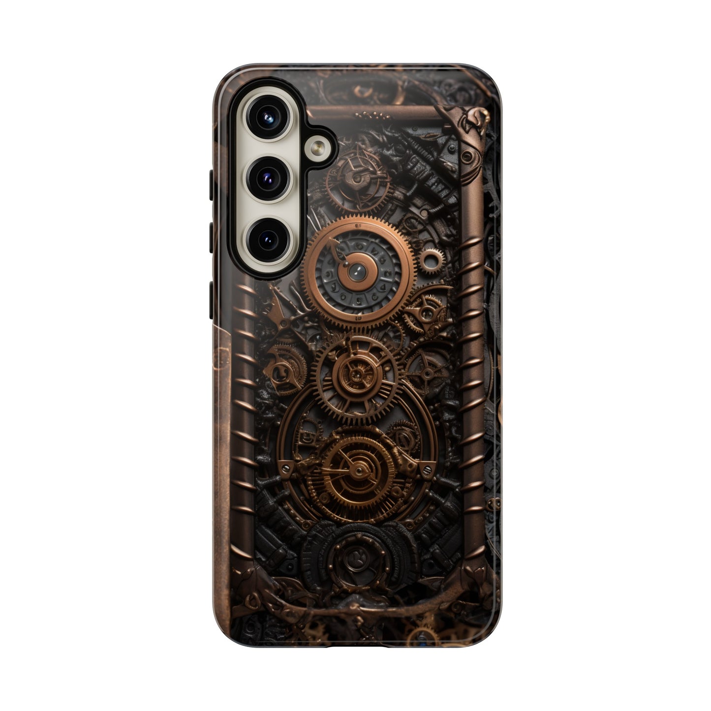 Gearworks 2 Phone Case – Steampunk Victorian Design with Gears and Clockwork for iPhone, Samsung Galaxy, and Google Pixel Devices