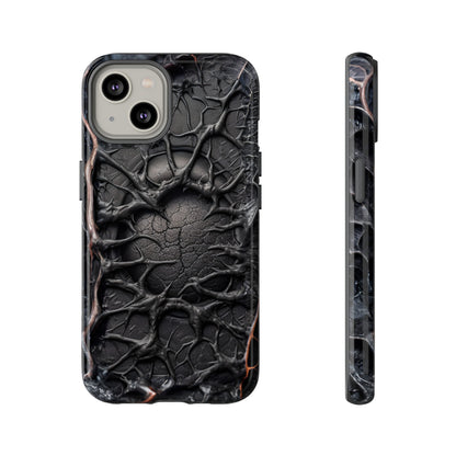 Black Veins Tough Phone Case – Lovecraftian Horror Design for iPhone, Samsung Galaxy, and Google Pixel Devices