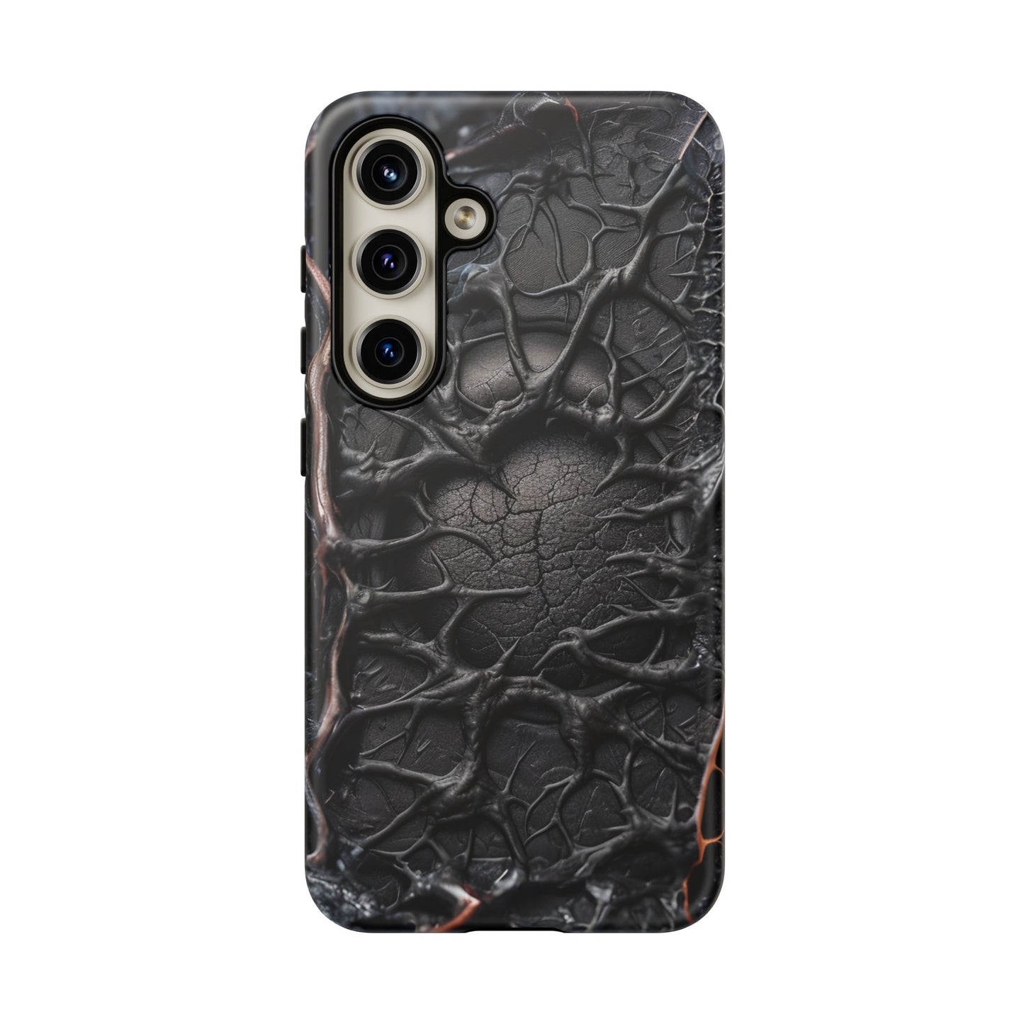 Black Veins Tough Phone Case – Lovecraftian Horror Design for iPhone, Samsung Galaxy, and Google Pixel Devices