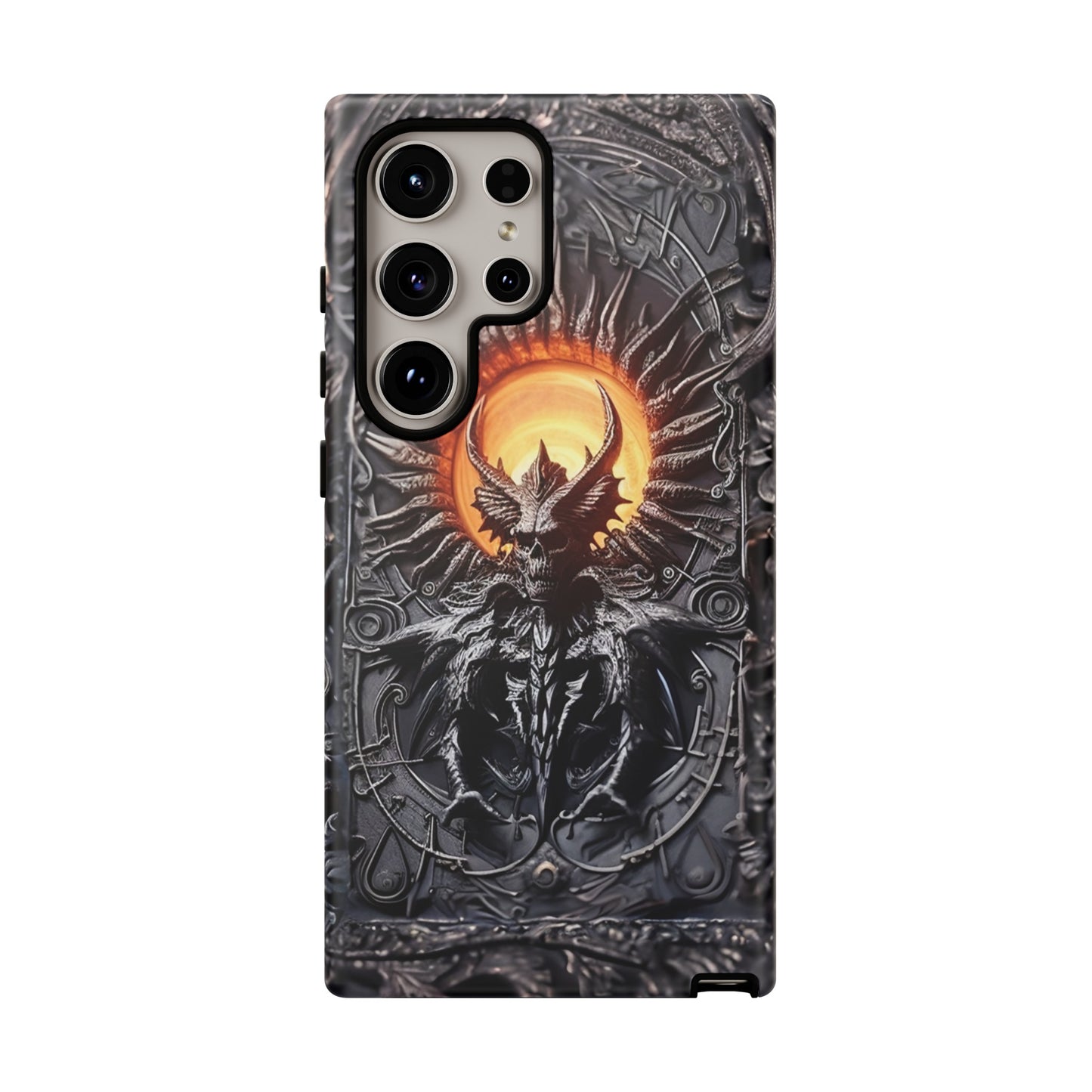 Skeletal Demonic King Phone Case – Ornate Gothic Design for iPhone, Samsung Galaxy, and Google Pixel Devices