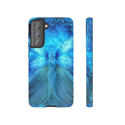 Blue Cosmic Fairy Phone Case – Enchanting Fae Design for iPhone, Samsung Galaxy, and Google Pixel Devices