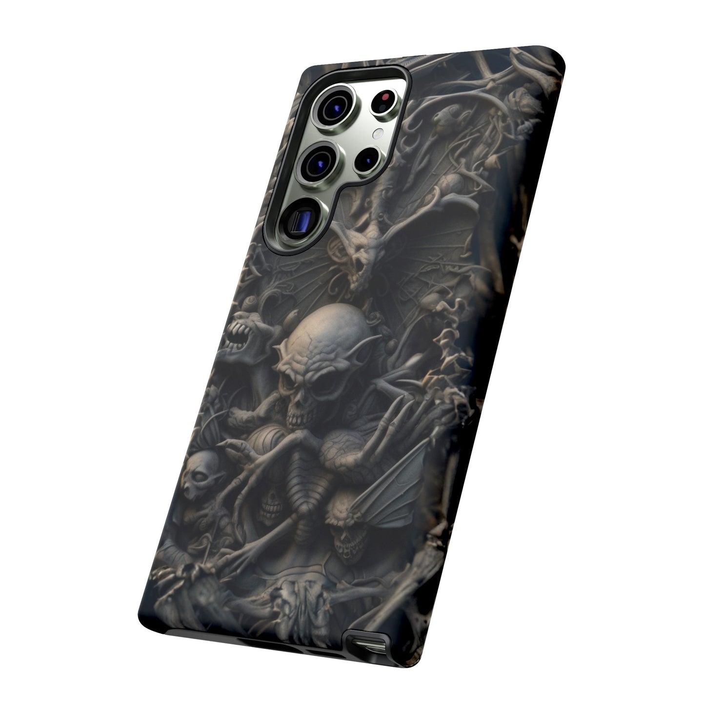 Those Who Dwell Below #1 Phone Case – Intricate Gothic Skeleton Design for iPhone, Samsung Galaxy, Google Pixel Devices