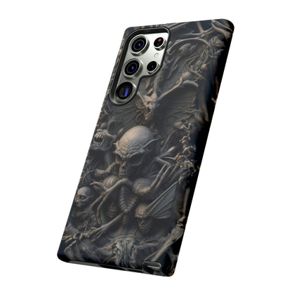 Those Who Dwell Below #1 Phone Case – Intricate Gothic Skeleton Design for iPhone, Samsung Galaxy, Google Pixel Devices