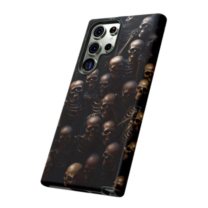 Skeletal Grave Phone Case – Halloween Horror Skeleton Design for iPhone, Samsung Galaxy, and Google Pixel Devices